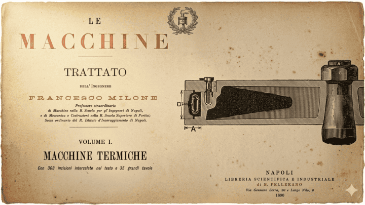 Copertina del trattato "Le macchine" di Francesco Milone